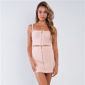 NWT Pink Cami Crop Top/Skirt Set